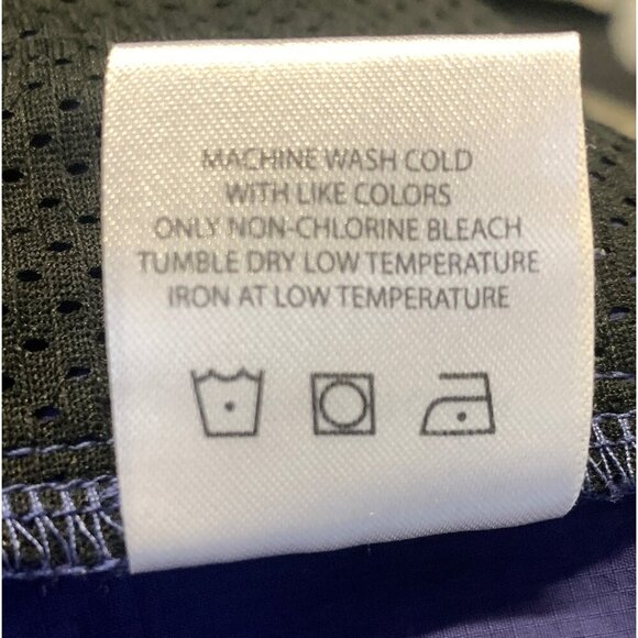 Feature Men Navy Blue Short Size Medium Training Athletic Athleisure Pocket EUC - Picture 8 of 9